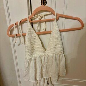Garage Crochet Halter Top
